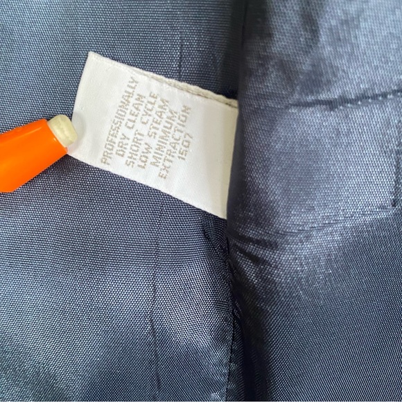 NEW Vintage Lands End with Tags Wool Cashmere Navy Single Button Blazer - Picture 14 of 17